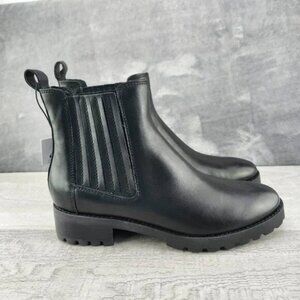 Dolce Vita Women H2o Fashion Leather Boot - Black - Size 8